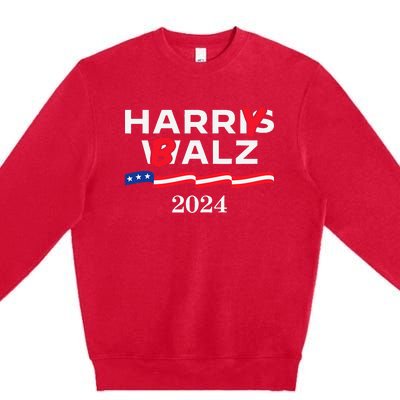 Harry Balz 2024 Harris Walz 2024 Premium Crewneck Sweatshirt