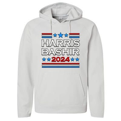 Harris Bashir 2024 For President Performance Fleece Hoodie