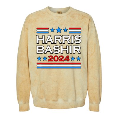 Harris Bashir 2024 For President Colorblast Crewneck Sweatshirt