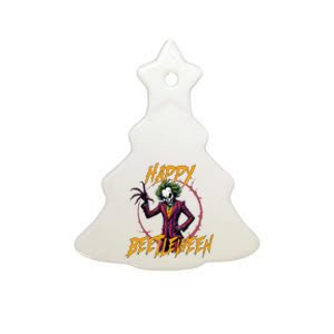 Happy Beetleween 2024 Original Design Ceramic Tree Ornament