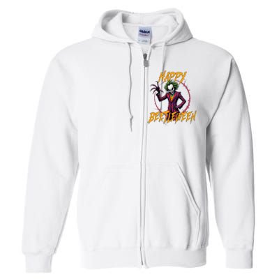 Happy Beetleween 2024 Original Design Full Zip Hoodie