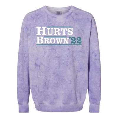 Hurts Brown 22 Colorblast Crewneck Sweatshirt