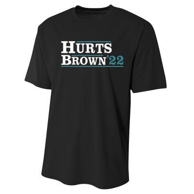 Hurts Brown 22 Performance Sprint T-Shirt