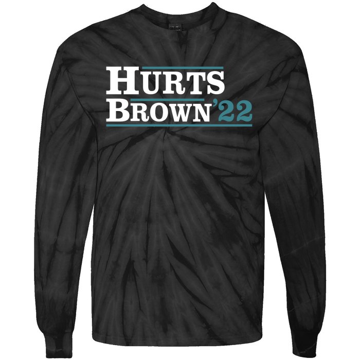 Hurts Brown 22 Tie-Dye Long Sleeve Shirt