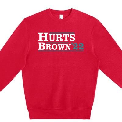 Hurts Brown 22 Premium Crewneck Sweatshirt