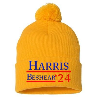 Harris Beshear 2024 Kamala Harris Andy Beshear President Pom Pom 12in Knit Beanie