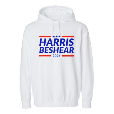 Harris Beshear 2024 Kamala Harris Andy Beshear President Garment-Dyed Fleece Hoodie