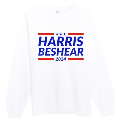 Harris Beshear 2024 Kamala Harris Andy Beshear President Premium Crewneck Sweatshirt