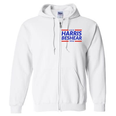 Harris Beshear 2024 Kamala Harris Andy Beshear President Full Zip Hoodie