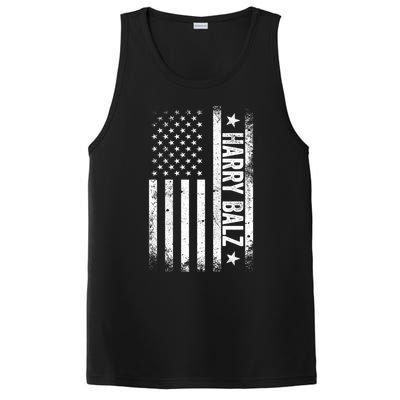 Harry Balz 2024 Harris Walz Usa Flag Political Gift PosiCharge Competitor Tank