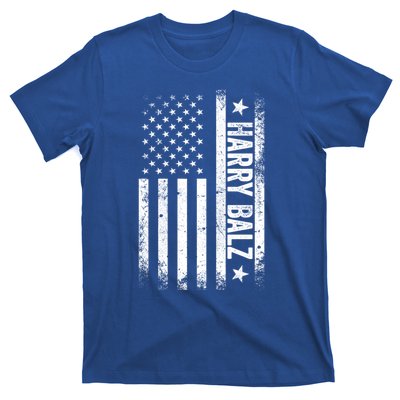 Harry Balz 2024 Harris Walz Usa Flag Political Gift T-Shirt