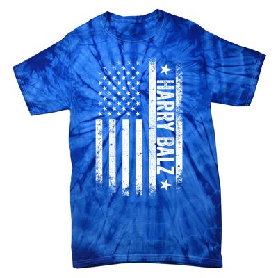 Harry Balz 2024 Harris Walz Usa Flag Political Gift Tie-Dye T-Shirt