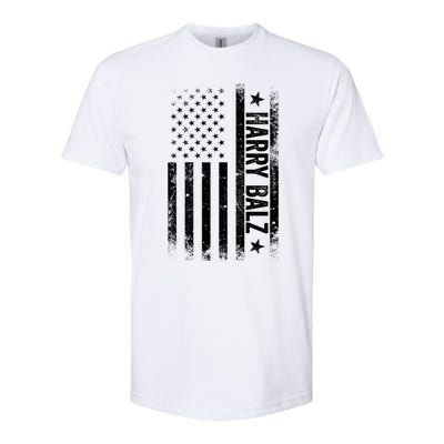 Harry Balz 2024 Harris Walz Usa Flag Political Gift Softstyle CVC T-Shirt