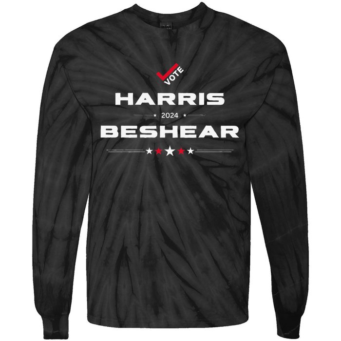 Harris Beshear 2024 Democratic Party Tie-Dye Long Sleeve Shirt