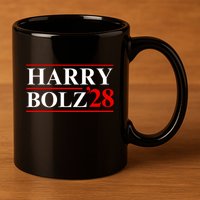 Harry Bolz 2028 Funny Political Meme D.O.G & E 11oz C Handle Ceramic Mug