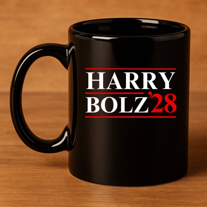 Harry Bolz 2028 Funny Political Meme D.O.G & E 11oz C Handle Ceramic Mug