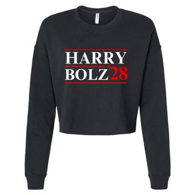 Harry Bolz 2028 Funny Political Meme D.O.G & E Cropped Pullover Crew