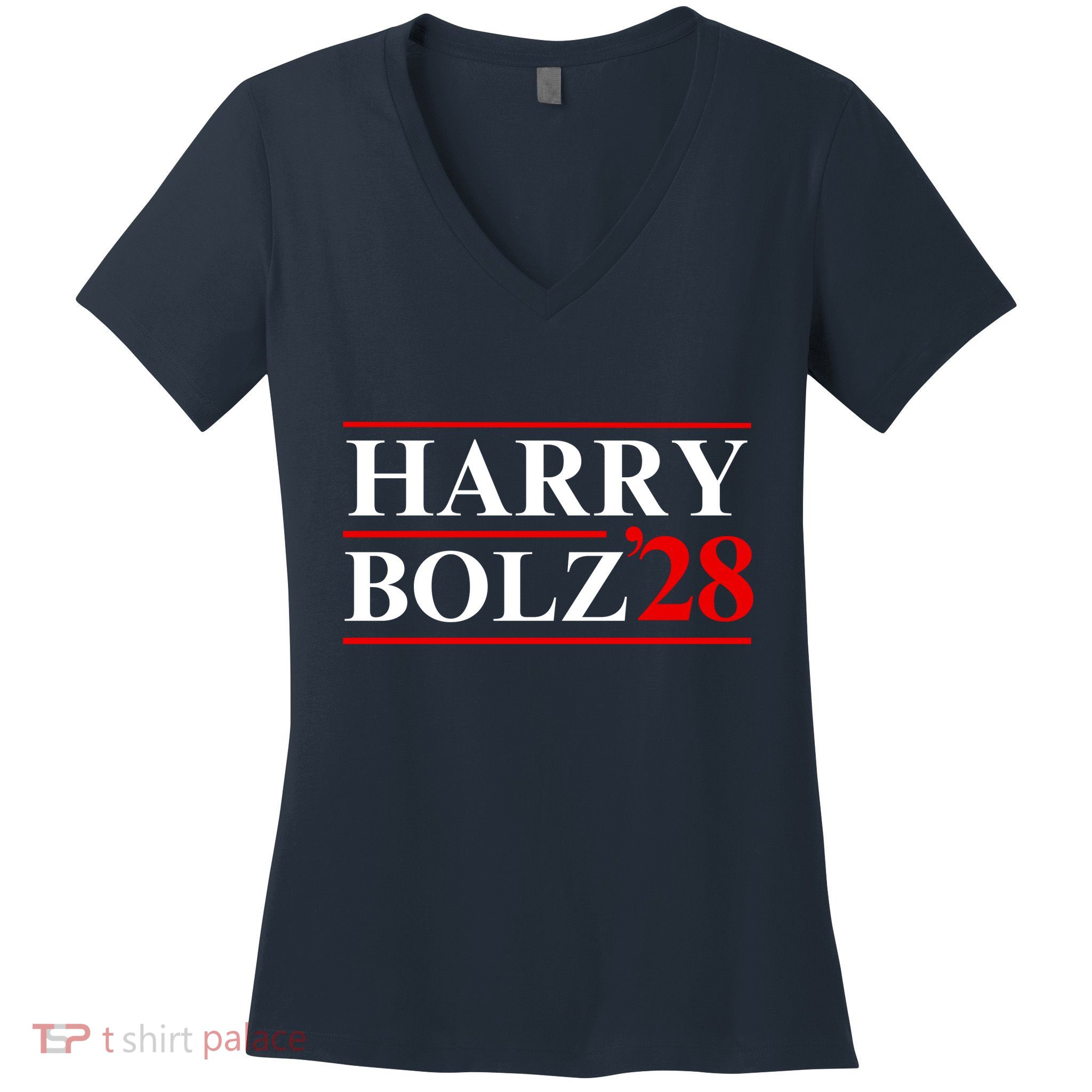 Harry Bolz 2028 Funny Political Meme D.O.G & E Women's V-Neck T-Shirt