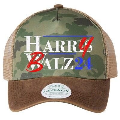Harry Balz 2024 Funny Kamala Harris And Tim Walz 2024 Gift Legacy Tie Dye Trucker Hat