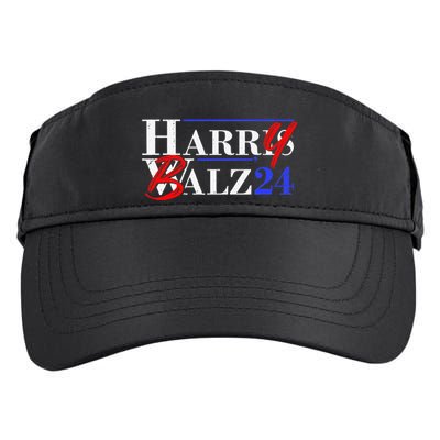 Harry Balz 2024 Funny Kamala Harris And Tim Walz 2024 Gift Adult Drive Performance Visor