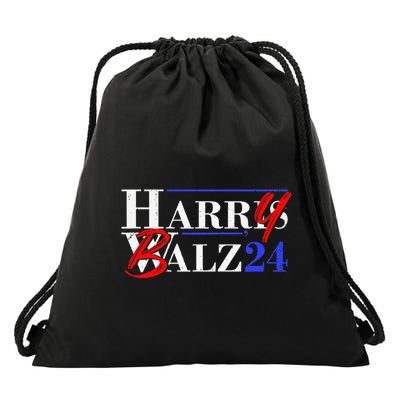 Harry Balz 2024 Funny Kamala Harris And Tim Walz 2024 Gift Drawstring Bag