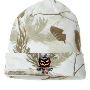 Harry Balz 2024 Funny Kamala Harris Walz Pumpkin Kati Licensed 12" Camo Beanie