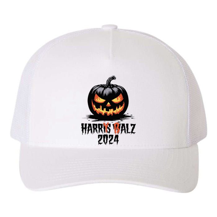 Harry Balz 2024 Funny Kamala Harris Walz Pumpkin Yupoong Adult 5-Panel Trucker Hat