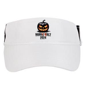 Harry Balz 2024 Funny Kamala Harris Walz Pumpkin Adult Drive Performance Visor