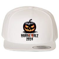 Harry Balz 2024 Funny Kamala Harris Walz Pumpkin Wool Snapback Cap