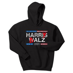 Harry Balz 2024 Funny Kamala Harris And Tim Walz 2024 Kids Hoodie