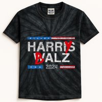 Harry Balz 2024 Funny Kamala Harris And Tim Walz 2024 Kids Tie-Dye T-Shirt