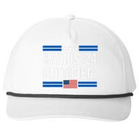 Harris Buttigieg 2024 Presidential Elect Campaign Snapback Five-Panel Rope Hat