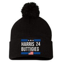 Harris Buttigieg 2024 Presidential Elect Campaign Pom Pom 12in Knit Beanie