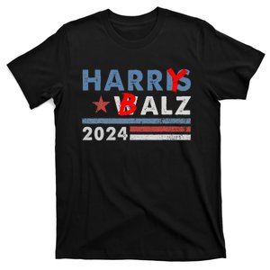 Harry Balz 2024 Funny Political Campaign Harris Walz Memes T-Shirt