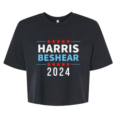 Harris Beshear 2024 Kamala Harris Andy Beshear President Bella+Canvas Jersey Crop Tee