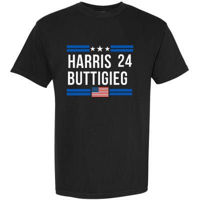 Harris Buttigieg 2024 Presidential Elect Campaign Garment-Dyed Heavyweight T-Shirt