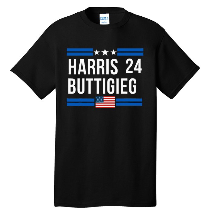 Harris Buttigieg 2024 Presidential Elect Campaign Tall T-Shirt