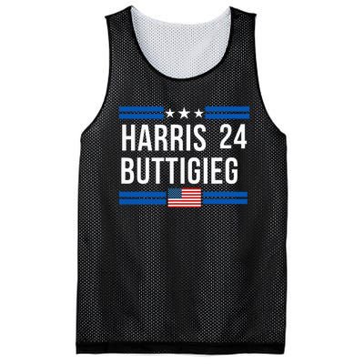 Harris Buttigieg 2024 Presidential Elect Campaign Mesh Reversible Basketball Jersey Tank