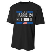 Harris Buttigieg 2024 Presidential Elect Campaign Performance Sprint T-Shirt