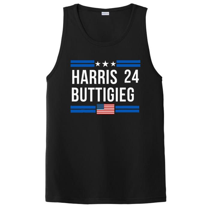 Harris Buttigieg 2024 Presidential Elect Campaign PosiCharge Competitor Tank