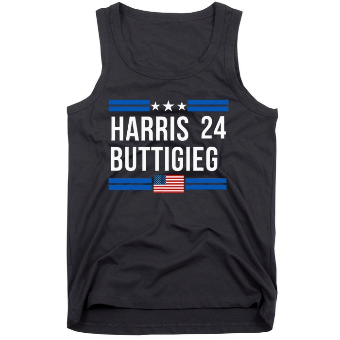 Harris Buttigieg 2024 Presidential Elect Campaign Tank Top