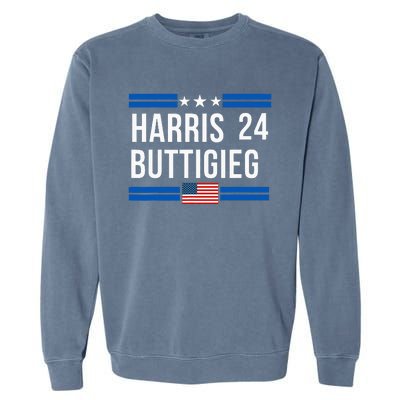 Harris Buttigieg 2024 Presidential Elect Campaign Garment-Dyed Sweatshirt