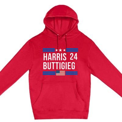 Harris Buttigieg 2024 Presidential Elect Campaign Premium Pullover Hoodie