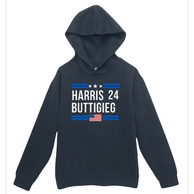 Harris Buttigieg 2024 Presidential Elect Campaign Urban Pullover Hoodie