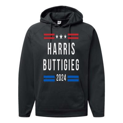 Harris Buttigieg 2024 Presidential Elect Campaign Wo Performance Fleece Hoodie