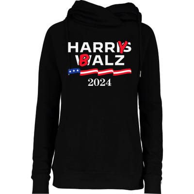 Harry Balz 2024 Harris Walz 2024 Funny Meme Womens Funnel Neck Pullover Hood