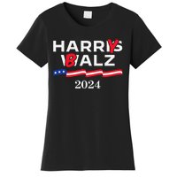 Harry Balz 2024 Harris Walz 2024 Funny Meme Women's T-Shirt