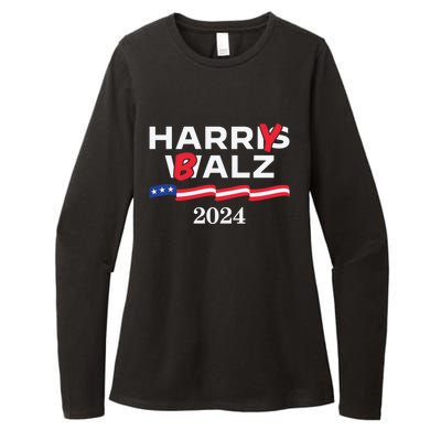 Harry Balz 2024 Harris Walz 2024 Funny Meme Cool Gift Womens CVC Long Sleeve Shirt