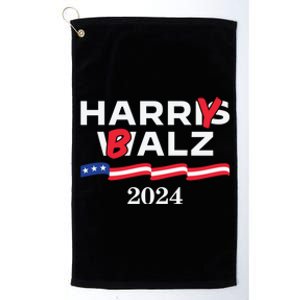 Harry Balz 2024 Harris Walz 2024 Funny Meme Cool Gift Platinum Collection Golf Towel