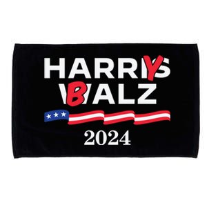 Harry Balz 2024 Harris Walz 2024 Funny Meme Cool Gift Microfiber Hand Towel